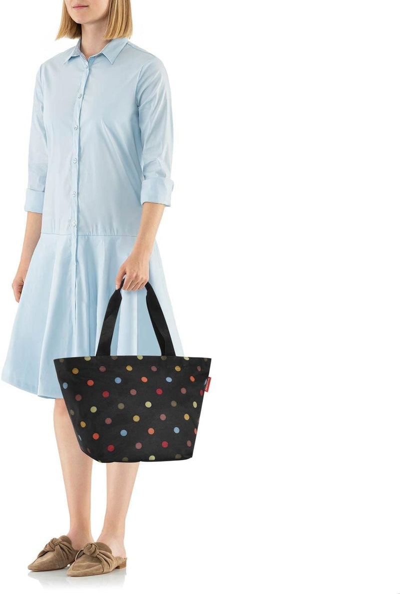 reisenthel shopper M in Dots – Geräumige Shopping Bag und edle Handtasche in einem – Aus wasserabwei