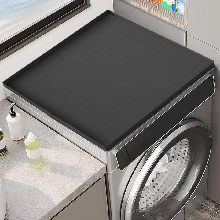 Silicone Auffangmatte für Kühlschrank/Waschmaschine (60x60cm) - Hochrandiger Spritzschutz - Rutschfe