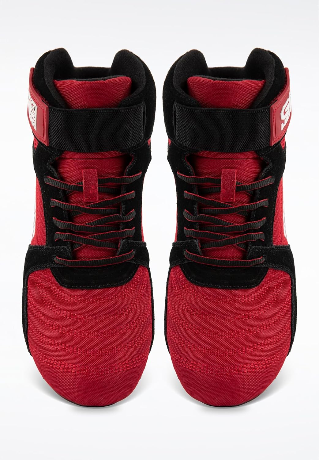 Gorilla Wear Gwear Pro High Tops Rot/Schwarz - Bodybuilding und Fitness Schuhe mit Logo leicht beque