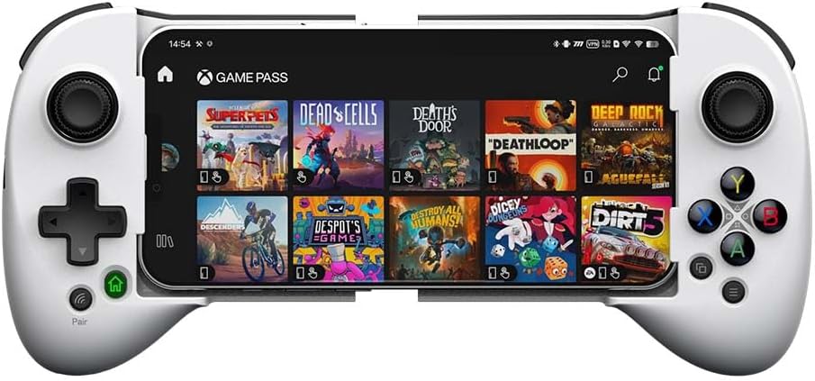 ShanWan Handy Controller für Android/iOS/iPhone15, Smartphone Controller mit Schlüsselzuordnung, Blu