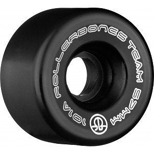 Rollerbones Team Logo 101A Freizeit-Rollschuh-Rollen (8 Stück) 57mm Schwarz, 57mm Schwarz