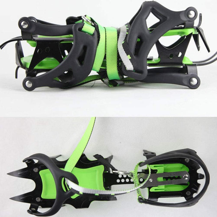 Tentock Steigeisen für Bergschuhe, Edelstahl Schuhspikes Crampons Anti-rutsch Eisklampe Steigeisen m