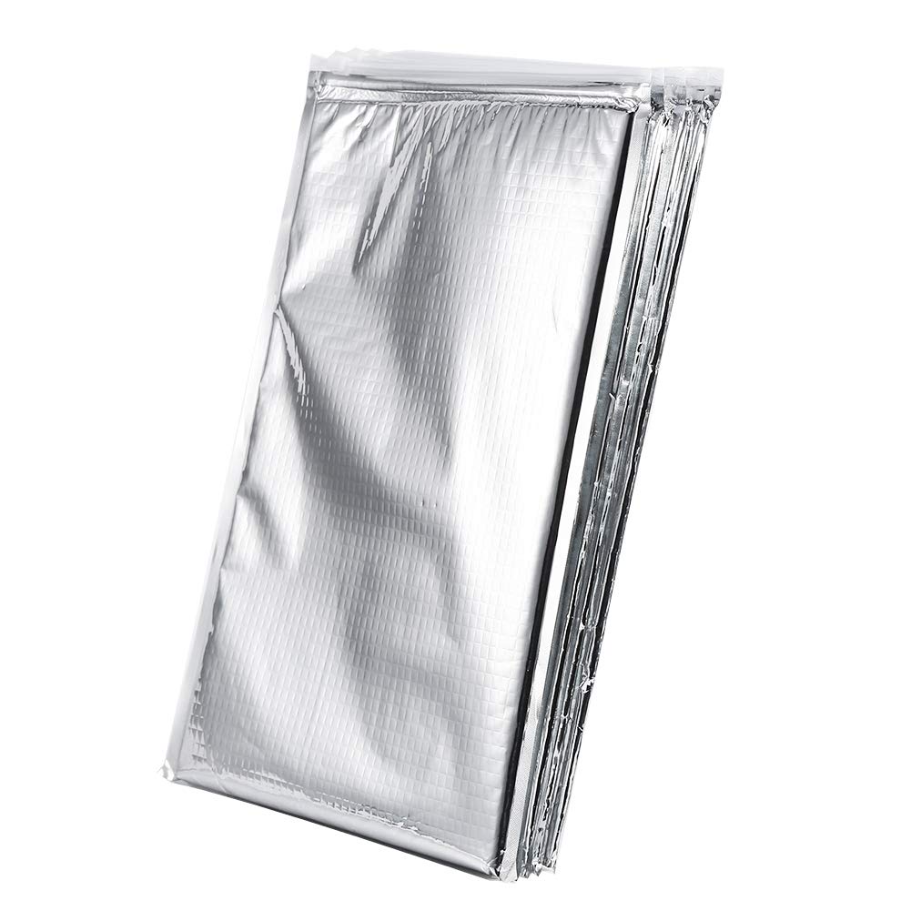 Keenso Picknick Aluminiumfolie Isolierbeutel, 5 STK/Set Camping Lebensmittel Aufbewahrungsbeutel Alu