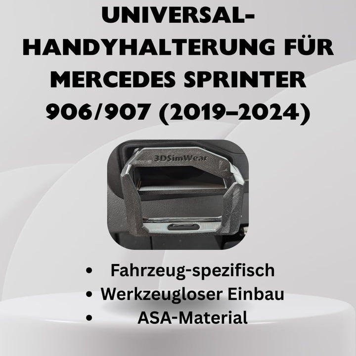 Universal-Handyhalterung für Mercedes Sprinter 906/907 (2019–2024) | ASA-Kunststoff Made in Germany