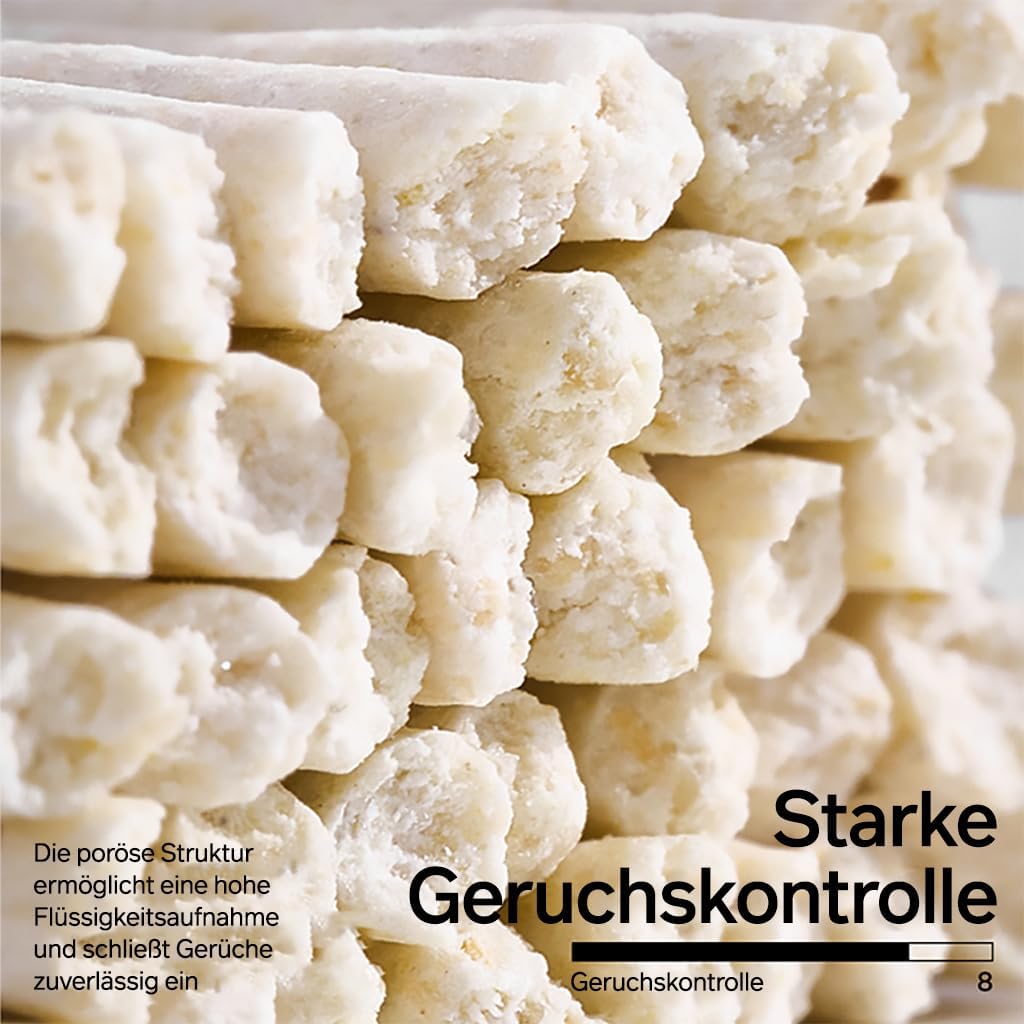 pidan Mix Tofu Katzenstreu (4 x 2,4 kg/6 l Beutel), 100% natürliches, geruchloses Tofustreu mit Bent