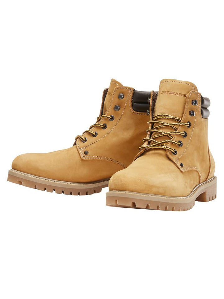 JACK & JONES Herren Jfwstoke Nubuck Boot Honey Noos Stiefelette 41 EU Gelb Honey Honey, 41 EU Gelb H