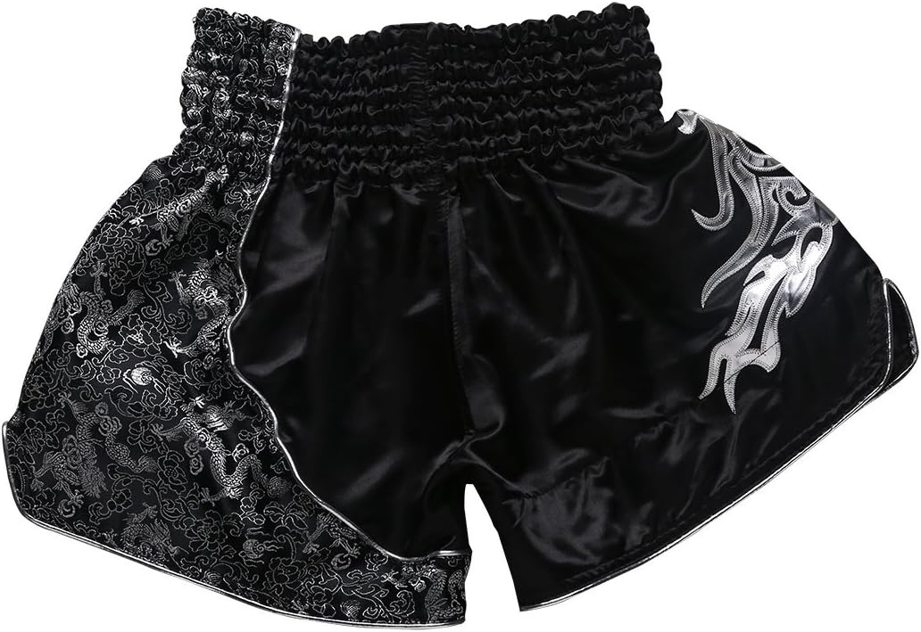 FLUORY Muay Thai Fight Shorts, MMA Shorts Bekleidung Training Käfig Kampf Grappling Martial Arts Kic