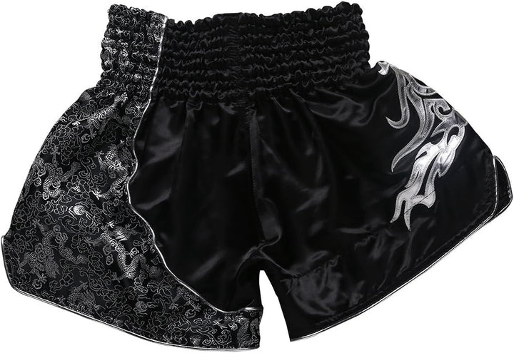 FLUORY Muay Thai Fight Shorts, MMA Shorts Bekleidung Training Käfig Kampf Grappling Martial Arts Kic