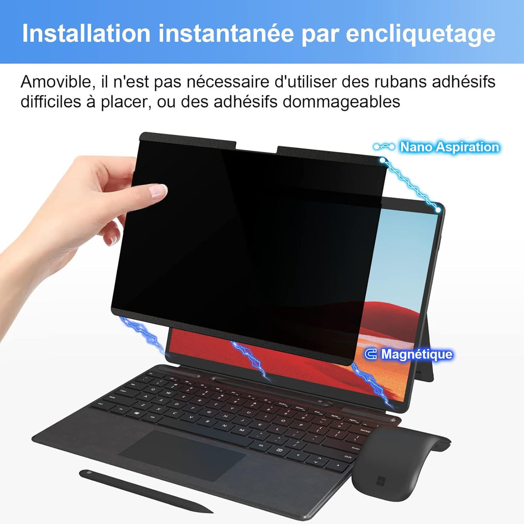 Magnetischer Blickschutzfilter, 13,5 Zoll, kompatibel mit Microsoft Surface Laptop 6/5/4/3/2/1, abne