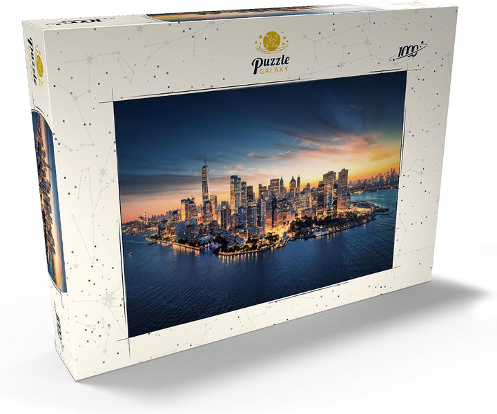 New York City Panorama Skyline bei Sonnenaufgang - Premium 1000 Teile Puzzle - MyPuzzle Sonderkollek
