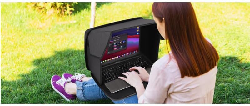 Faltbarer tragbarer Outdoor-Laptop-Sonnenschutz, Privatsphäre, Notebook-Schutzhülle, 30,5–40,6 cm (1