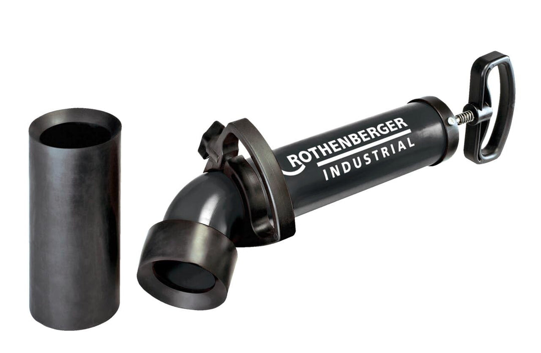 ROTHENBERGER Industrial RoPump Power Saugdruckrohrreiniger inkl. 2 Adapter, Siphon- und Abflüsse in