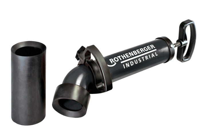 ROTHENBERGER Industrial RoPump Power Saugdruckrohrreiniger inkl. 2 Adapter, Siphon- und Abflüsse in