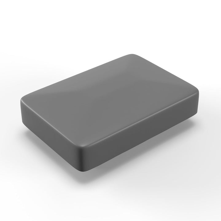 60x Doppelstabmattenzaun Zaunkappe Walmdach, Silber/Verzinkt 9006 | für Metallpfosten mit 1,5-2,5mm