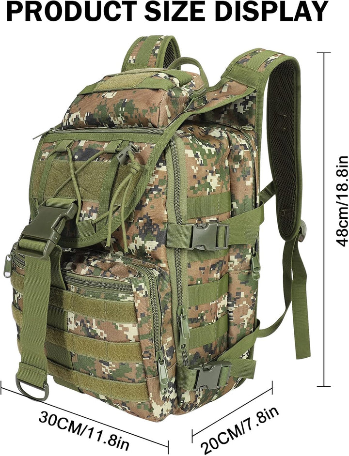 SHANNA Militärrucksack 35L/50L Armee Rucksack Molle, Hohe Kapazität Trekkingrucksack Wanderrucksäcke