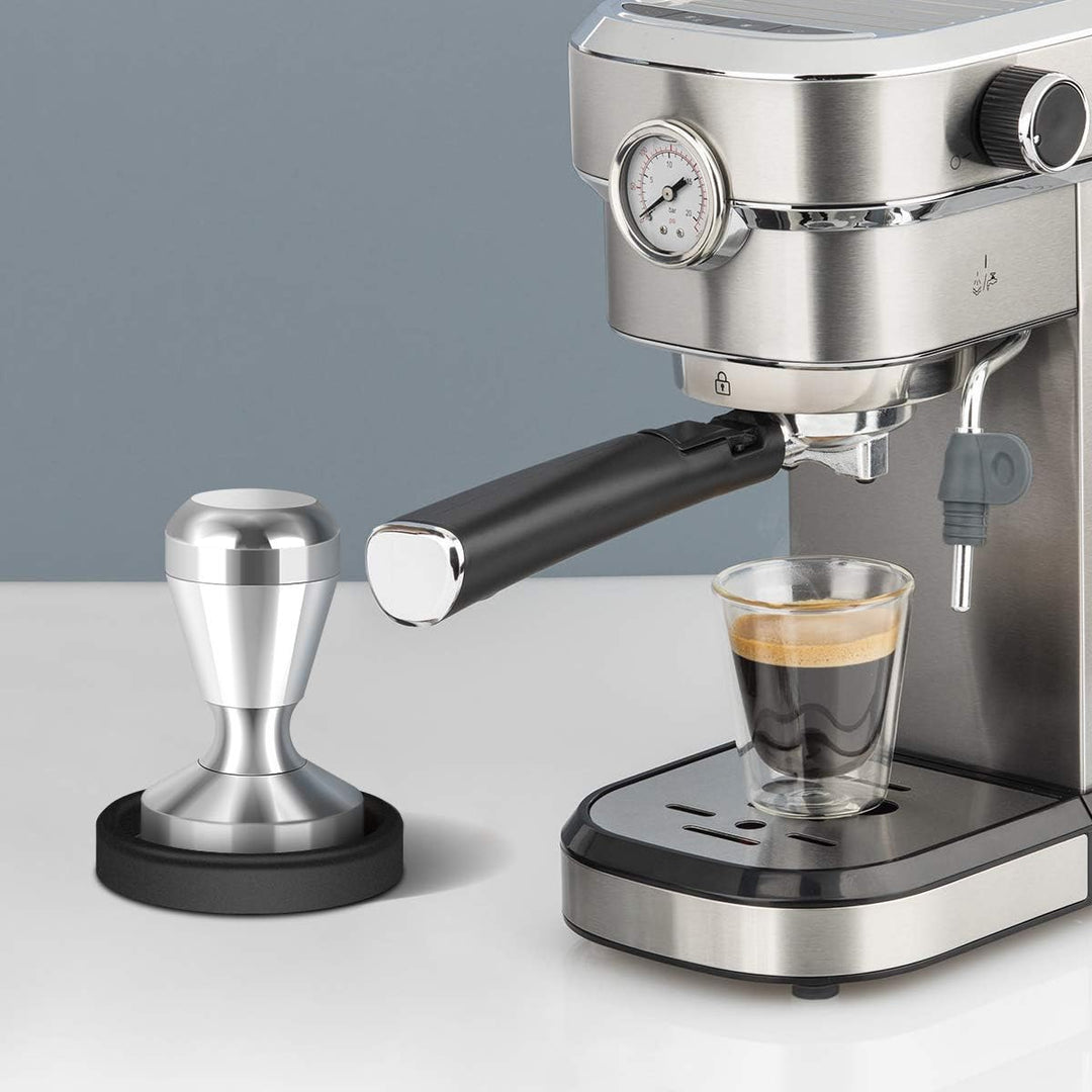 Philorn Kaffees Tampfer 51mm, Espresso-Kaffeestampfer Pulver mit Silikonmatte für Heim- und Büro-Kaf