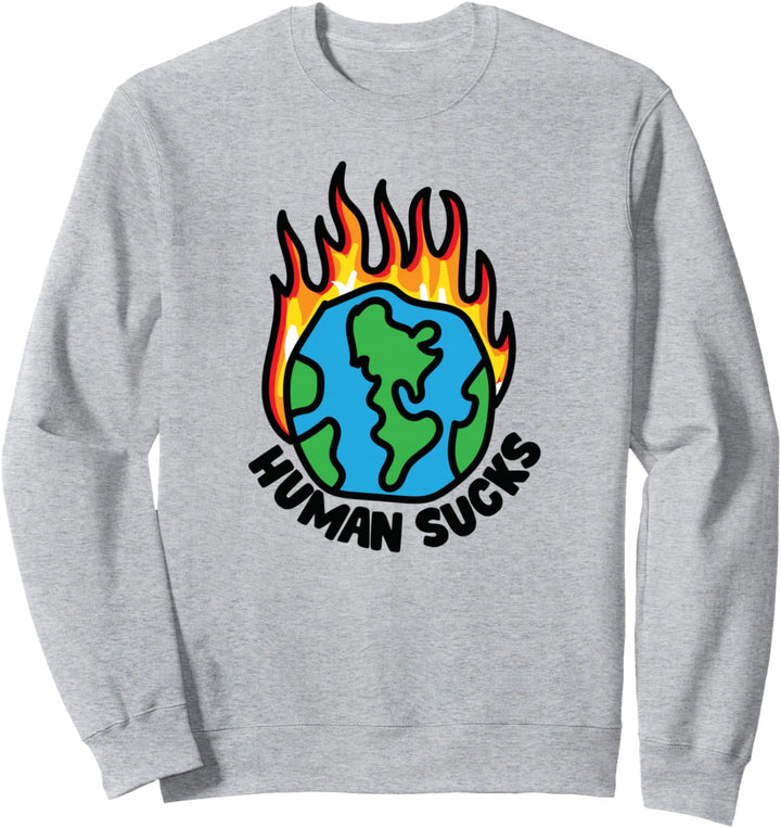Human Sucks – Global-Erwärmung des Klimawechsels. Sweatshirt