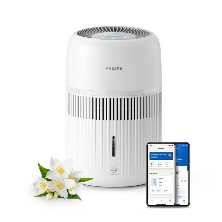 Philips Verdunstungs-Luftbefeuchter Serie 4000, Hygienische Befeuchtung, 99,97% weniger Bakterien, 3