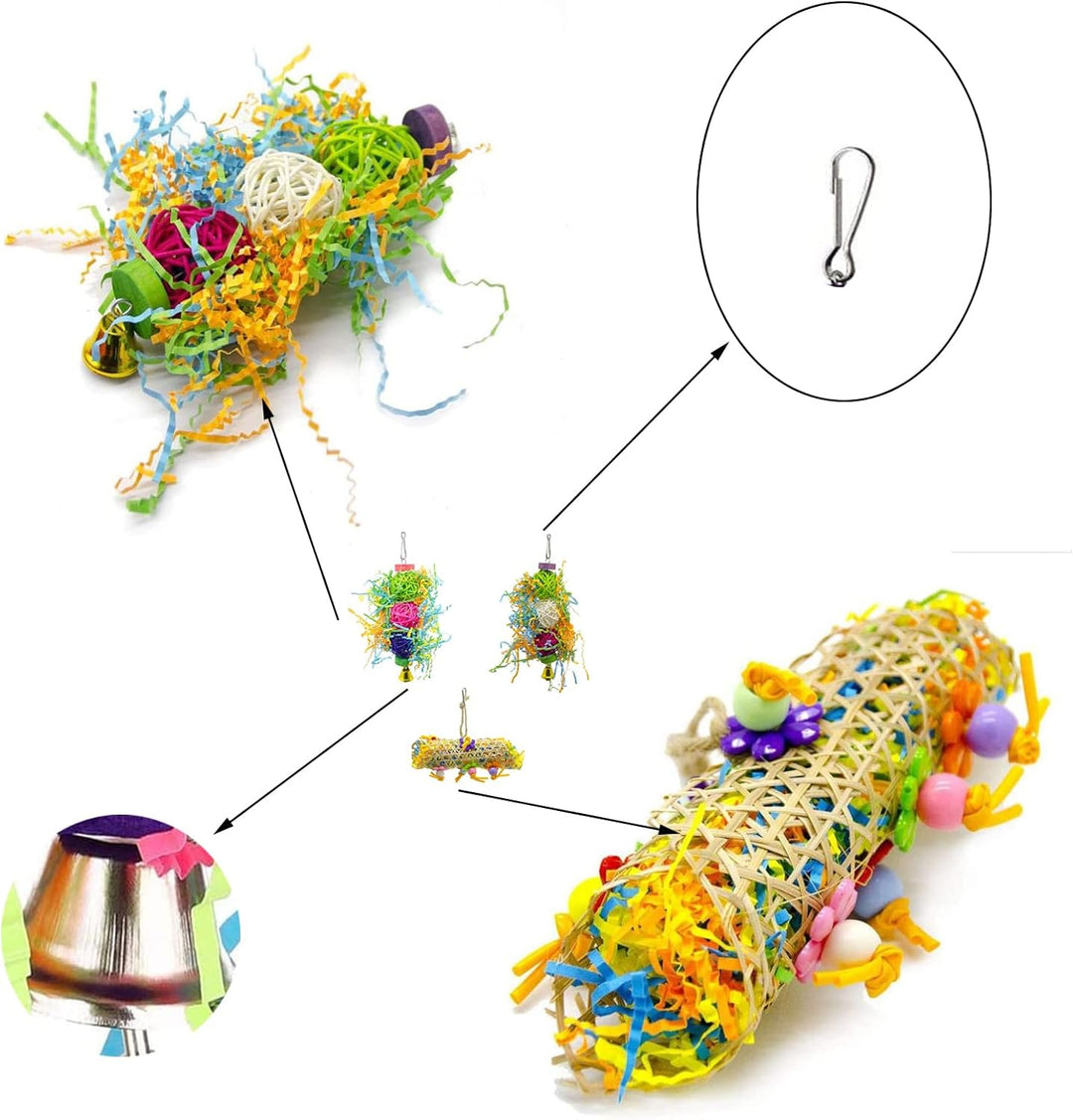 通用 IZF6 Wooden bird toy Parrot gnawing supplies, Acrylic