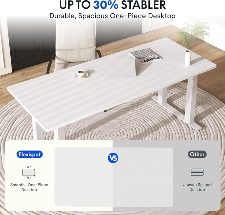 FLEXISPOT stabile Tischplatte 120x80 cm 2,5 cm stark - DIY Schreibtischplatte Bürotischplatte Spanho
