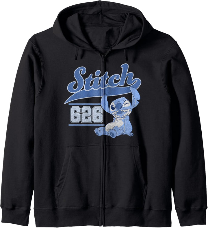 Disney Lilo & Stitch 626 Stitch Day Collegiate Kapuzenjacke