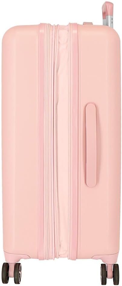 Reebok Roxbury Koffer, mittelgross, Rosa, 48 x 70 x 26 cm, fester ABS-Kunststoff, integrierter TSA-V