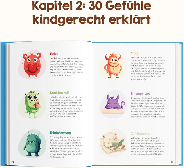 Gefühlstagebuch Kinder [6-12 Jahre] - Tagebuch Mädchen & Jungs - Gefühle Buch für Umgang mit Emotion