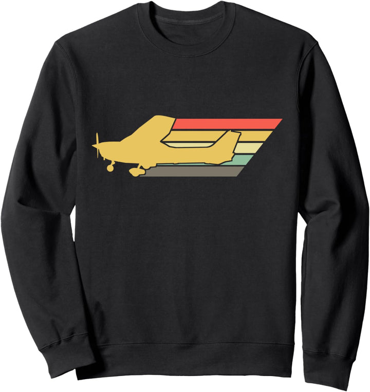 Retro Flugzeug Pilot Geschenk I Vintage Flieger Sweatshirt