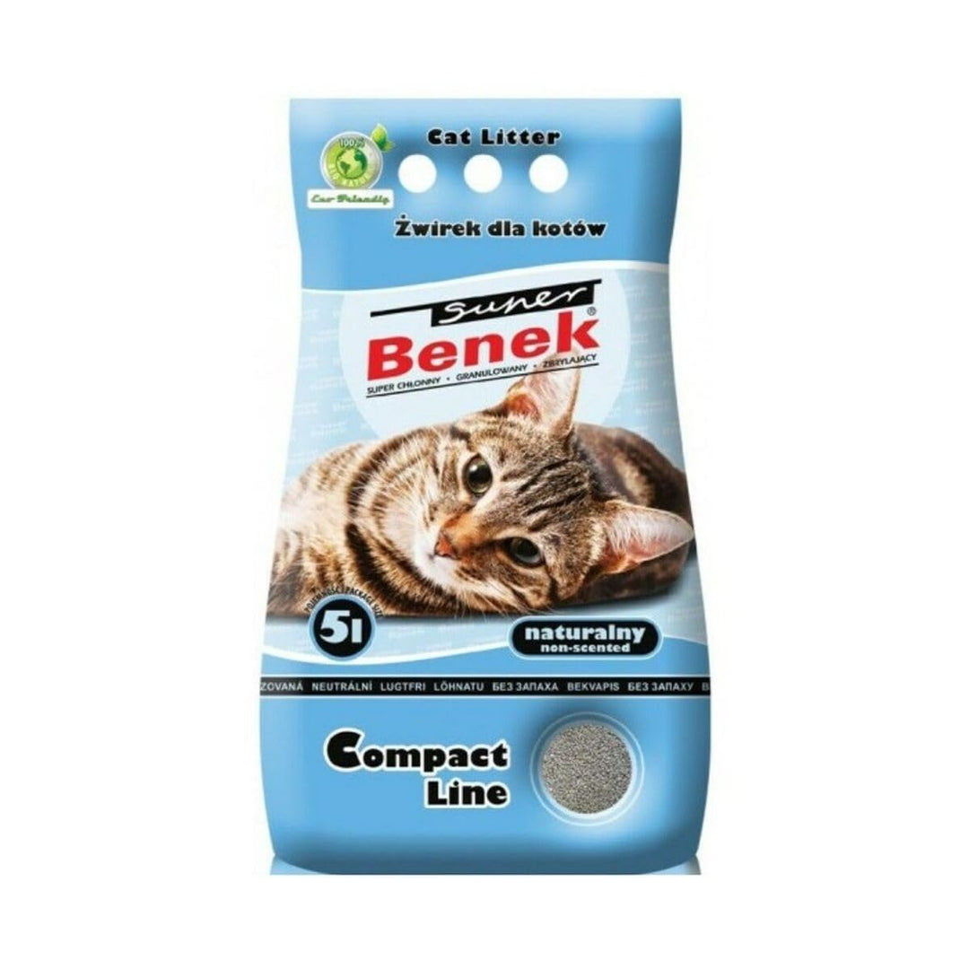 Super Benek Bentonit Clay Ultra Klumpenstreu, naturbelassen, 5 Liter