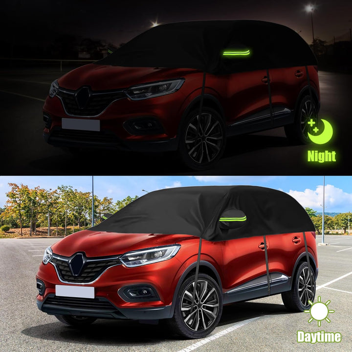 Halbe Autoabdeckung Ersatz für Renault Kadjar 2015-2022, Halbgarage, Upgrade Verdickter Stoff Allwet