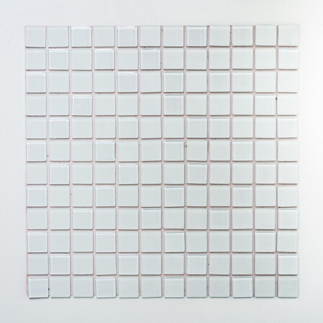 Mosaik Fliesen Mosaikfliesen Glasmosaik Kachel weiss matt glänzend Küchenfliese WC Fliesenspiegel Fl