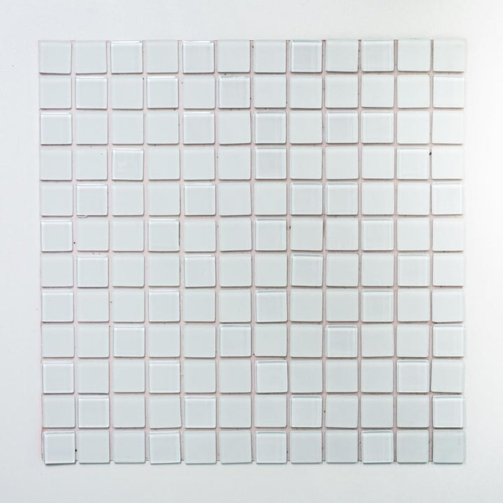 Mosaik Fliesen Mosaikfliesen Glasmosaik Kachel weiss matt glänzend Küchenfliese WC Fliesenspiegel Fl