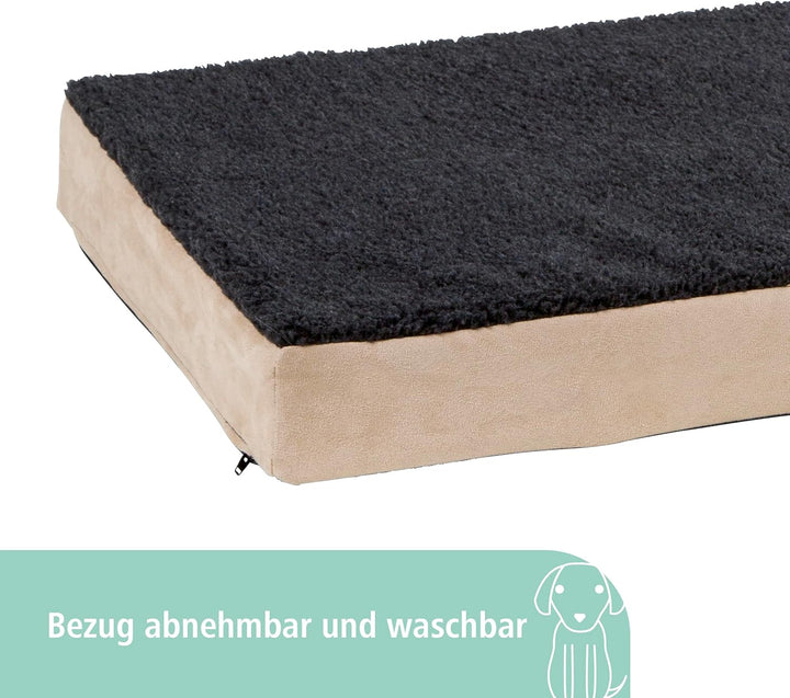 Kerbl 80327 Memory-Foam Matratze, 60 x 100 cm, beige/anthrazit beige/anthrazit L 99 x B 60 x H 9 cm,