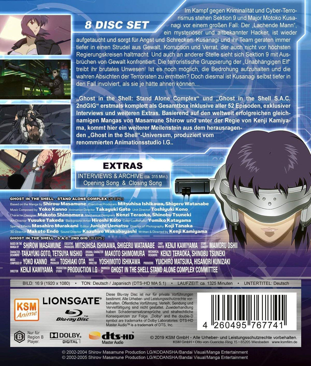 Ghost in the Shell: Stand Alone Complex - Gesamtbox [Blu-ray], Blu-ray