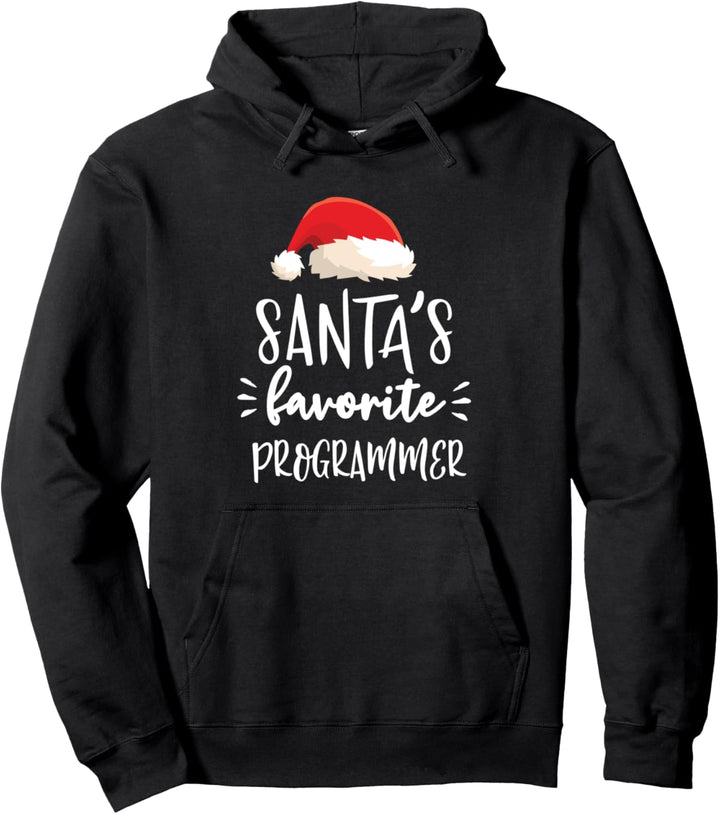 Christmas Santas Favorite Programmer IT Support Coder Gift Pullover Hoodie