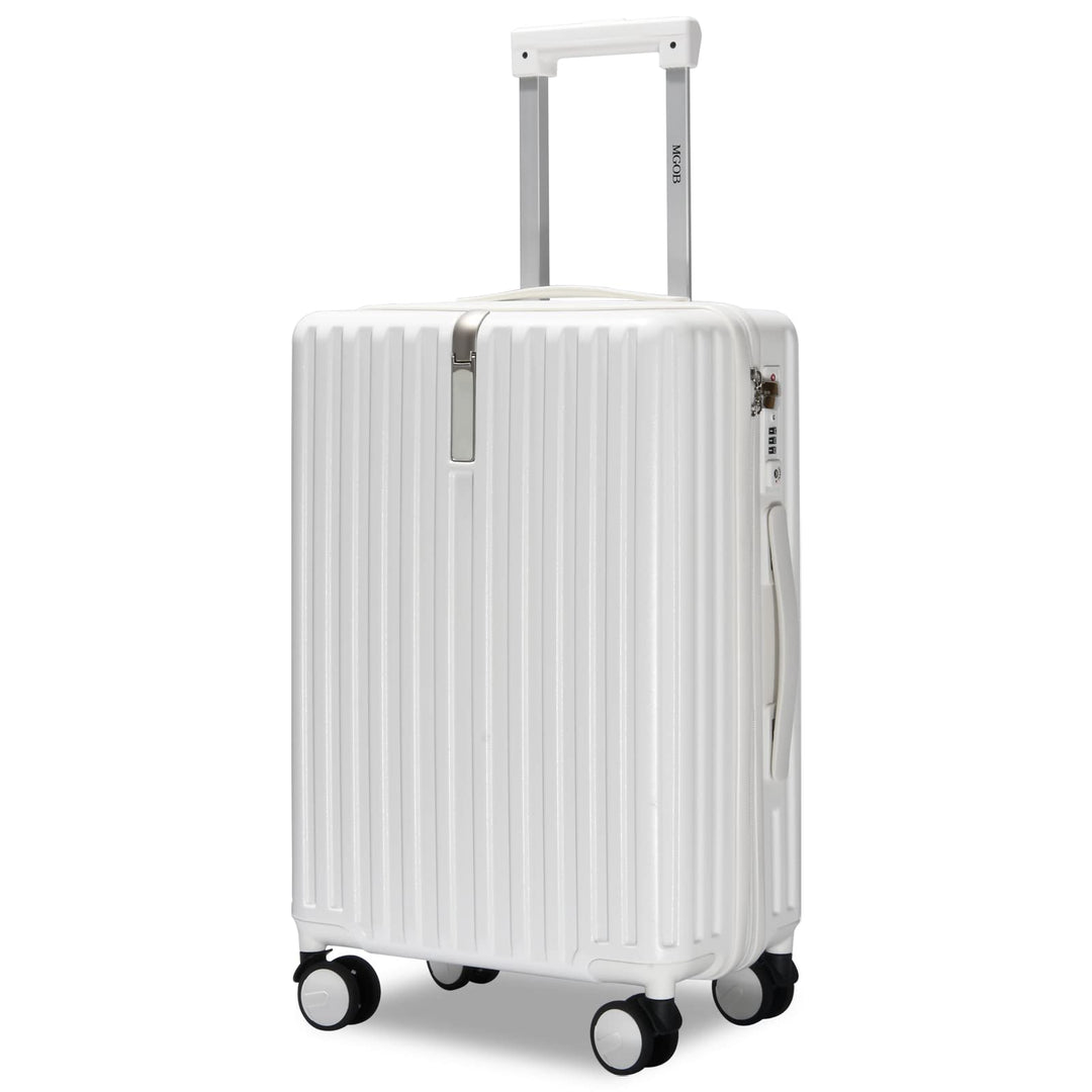 MGOB Koffer Handgepäck Hartschalen in Polycarbonat Reisekoffer mit 4 Rollen und Haken | 55x37x22cm |