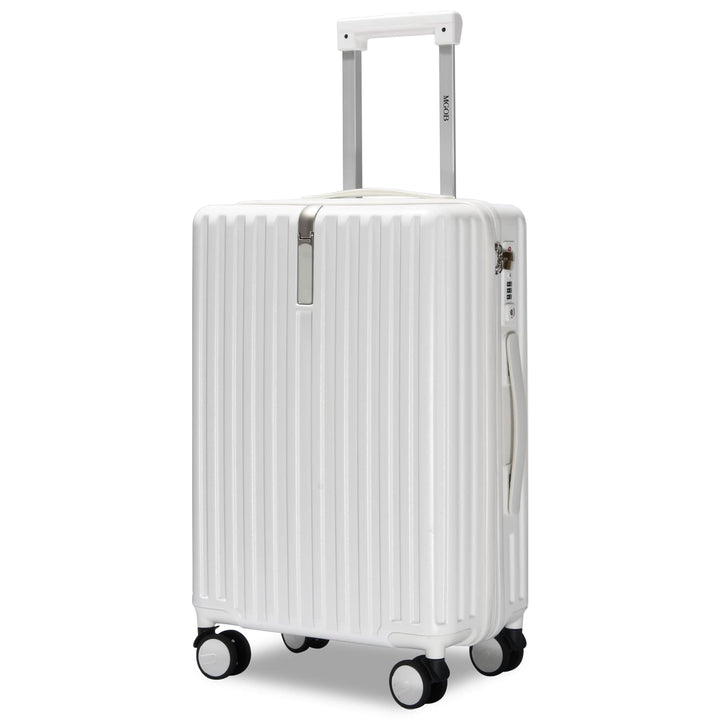 MGOB Koffer Handgepäck Hartschalen in Polycarbonat Reisekoffer mit 4 Rollen und Haken | 55x37x22cm |