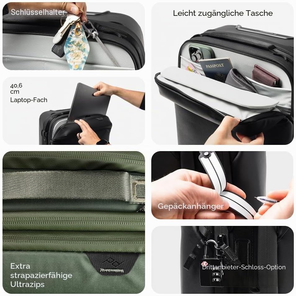 PEAK DESIGN Valise à roulettes Roller Pro Noir