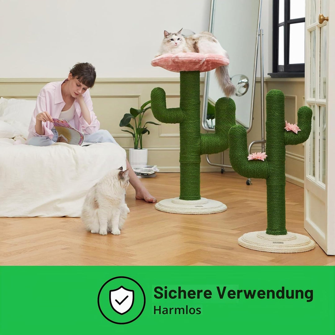 VETRESKA Katzenkratzbaum, Hoher Katzenkratzbaum Für Indoor-Katzen, Katzenbaumturm, Extra Grosser lan