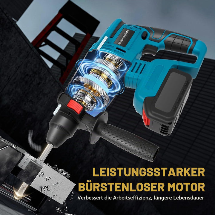 Batteriehammerbohrer für professionelles 18 V System, Haedswer kompatibel mit der Makita 18 V Batter