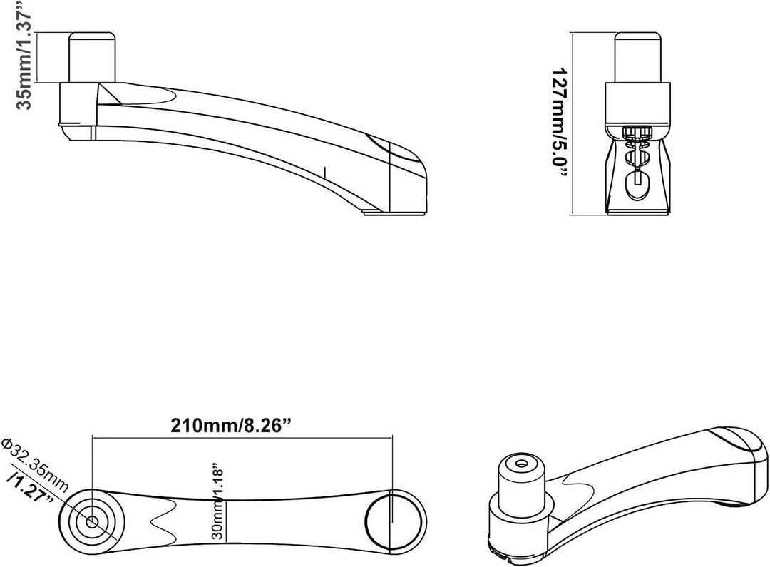 HFTEK® – Monitor TV Wand Halter Wandhalterung für Bildschirme von 15 bis 27 Zoll mit VESA 75/100 (HF