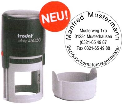 trodat 46050 Printy Rundstempel selbstfärbend Ø 50mm