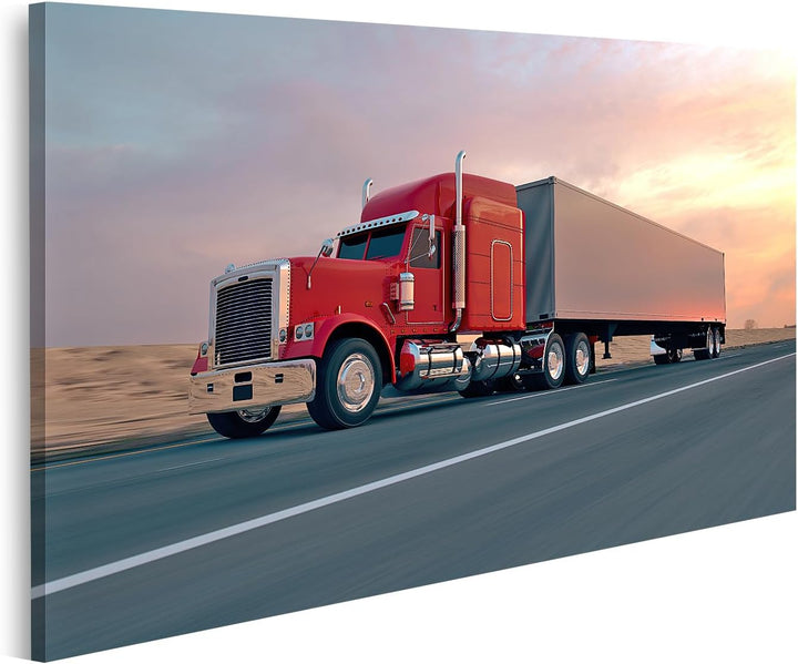 islandburner Bild auf Leinwand Lkw Auf Der Strasse Während Des Tages Bilder Wandbilder Poster Leinwa