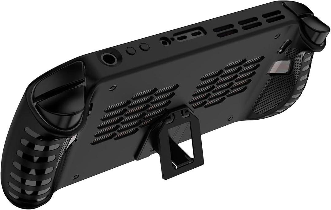 GIOPUEY Hülle Kompatibel mit Lenovo Legion Go S - mit Ständer - weicher TPU Rahmen - rutschfest - Le