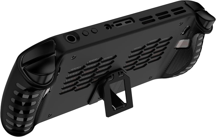GIOPUEY Hülle Kompatibel mit Lenovo Legion Go S - mit Ständer - weicher TPU Rahmen - rutschfest - Le