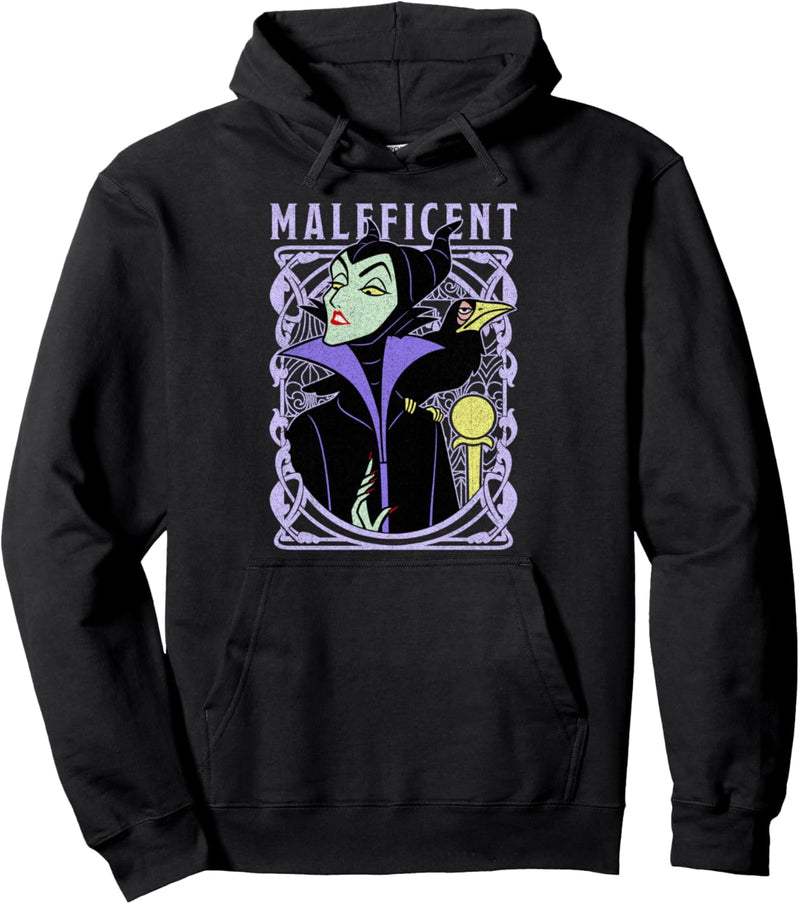 Disney Sleeping Beauty Maleficent Old School Poster Pullover Hoodie