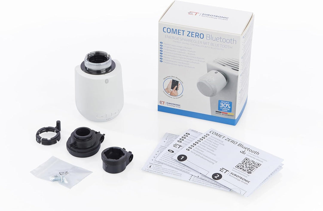 Eurotronic Comet Zero Bluetooth (Smartes Bluetooth Thermostat mit LED-Display, einfache Temperaturei