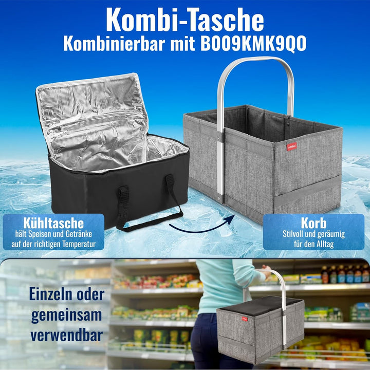achilles Kühltasche Faltbar – Lunchtasche Herren und Damen – Lange Kühlzeit – Faltbare Kühlbox für U