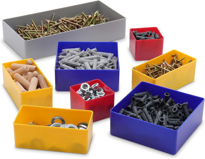 Schubladen Einsatzkasten Mix Set, verschiedene Grössen & Farben, Schubladeneinsätze, Kleinteilesorti