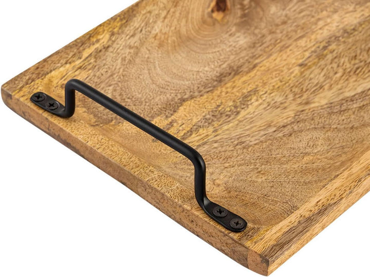 casamia Holztablett Tablett Holz 50x20cm Serviertablett Serviertablett Deko Tablett aus Mangoholz ma